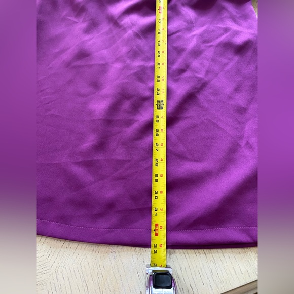 Sublini NWT  Women's Shoulder Pad Tank Dress Sleeveless/ Purple Size M . - Picture 3 of 13